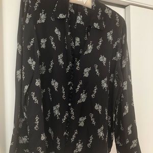 Club Monaco printed “Helek” blouse